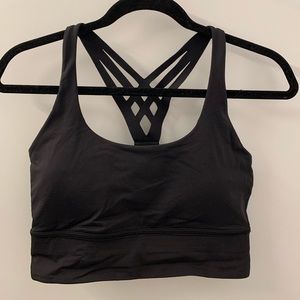 Lululemon black sports bra (size 6)